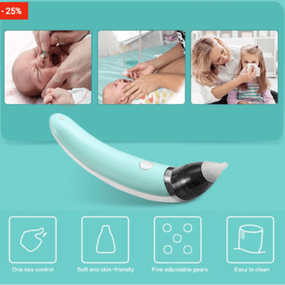 Aspirador Nasal Eléctrico para Bebés Leicham
